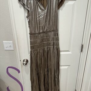 Elegant Metallic Dress